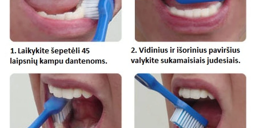 Taisyklingas dantų valymas
